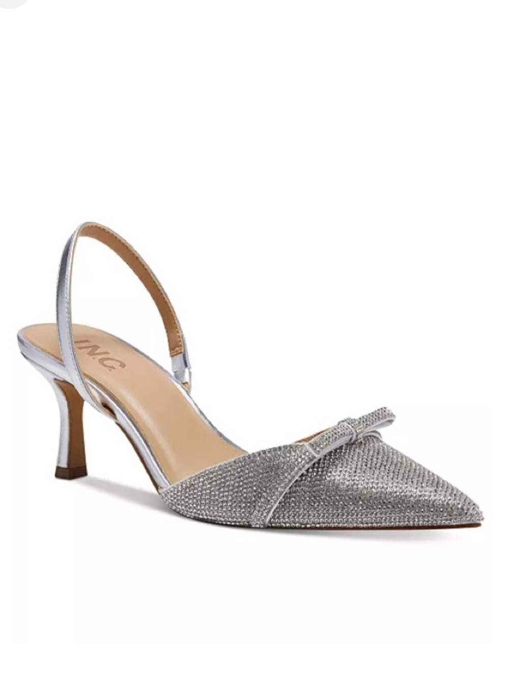 I.N.C. Gel set Slingback Rhinestone Heel Pump NEW Size 8.5